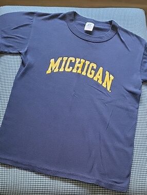 Russell Athletic Michigan Youth Navy Tee